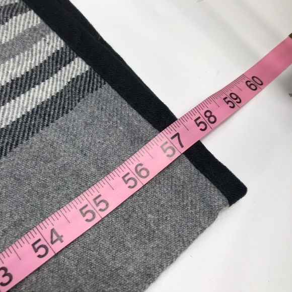 New -Plaid Cape Poncho in gray - new! - Picture 6 of 6